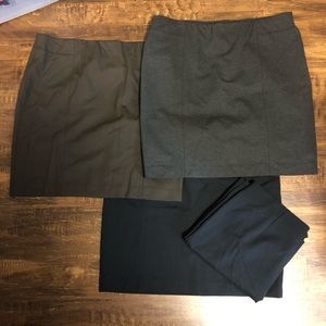 *4* J. JILL Ponte Pencil Skirts
